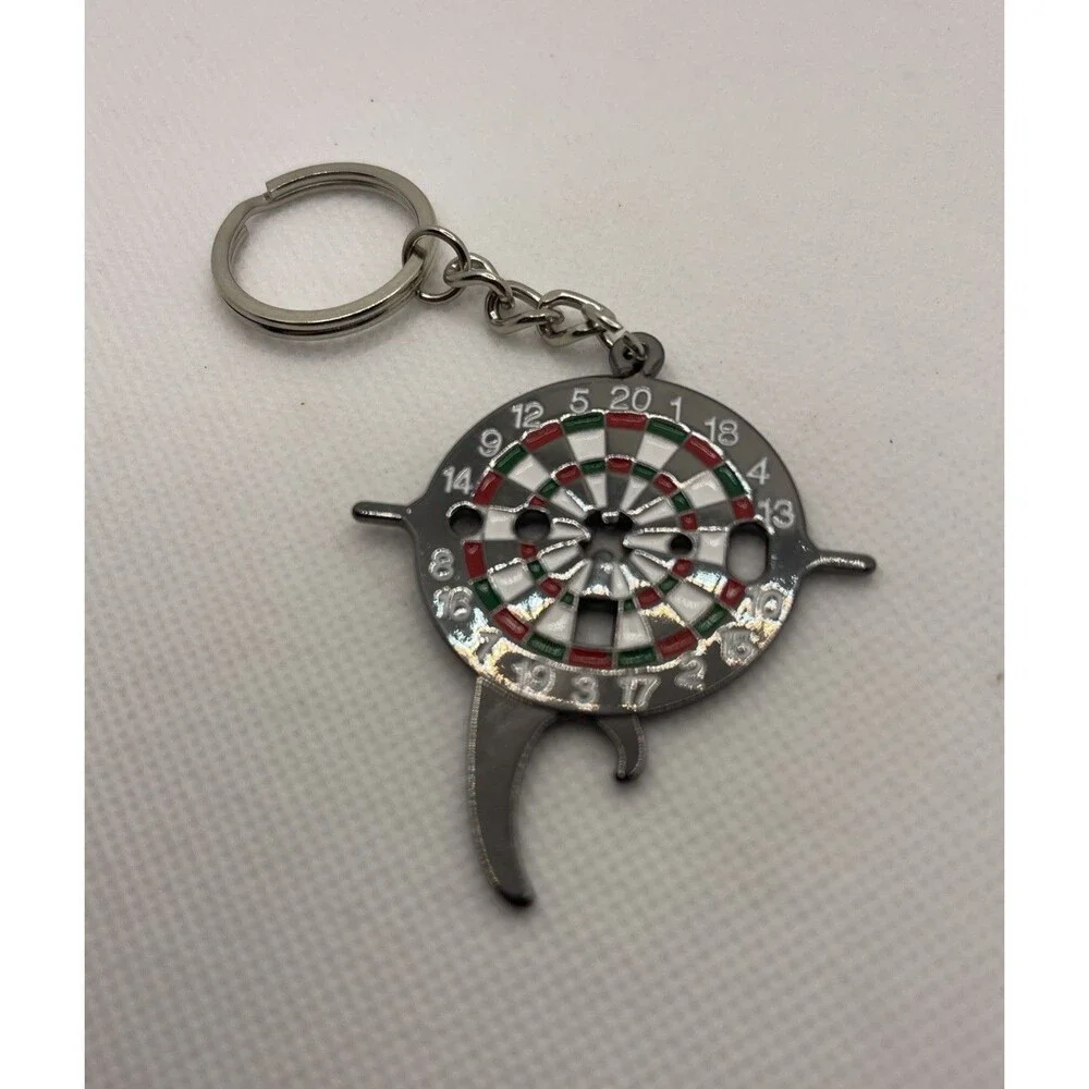 Dartboard Keychain Metal Bottle Opener Dart Tool NEW! Bar Gift by Cyee Life